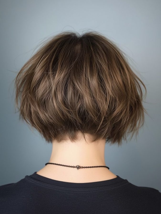 Bob For Thin Hair Older Women: Ear-Length Bob With Voluminous Crown