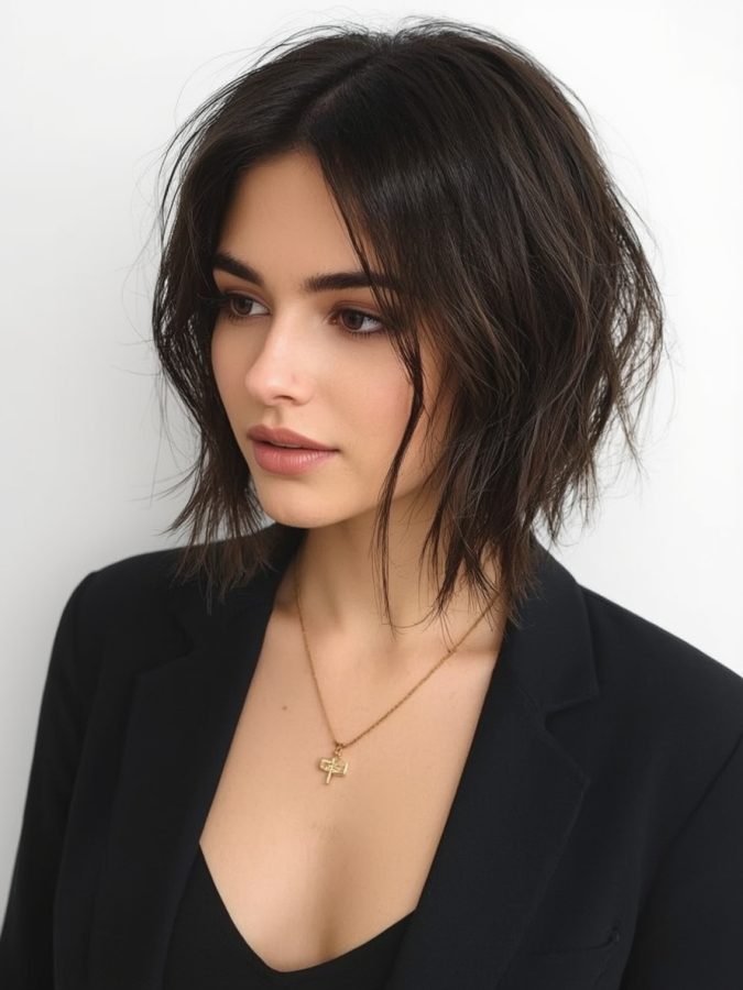 Short Haircuts For Thin Fine Hair: The Stacked Layered Pixie