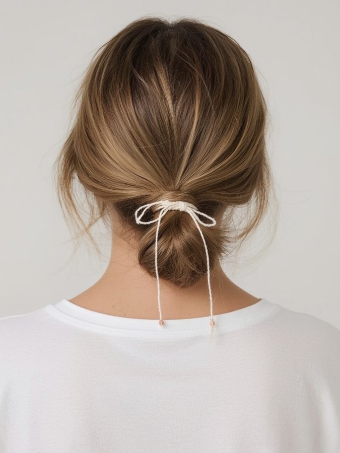 Hair Wrap Designs : Braided Pigtails with Wrap and Bead Accents