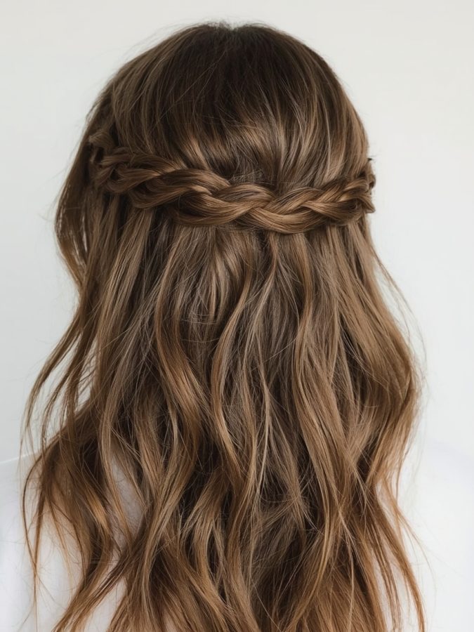 Hair Wrap Designs : Partial Wrap with Wavy Strands