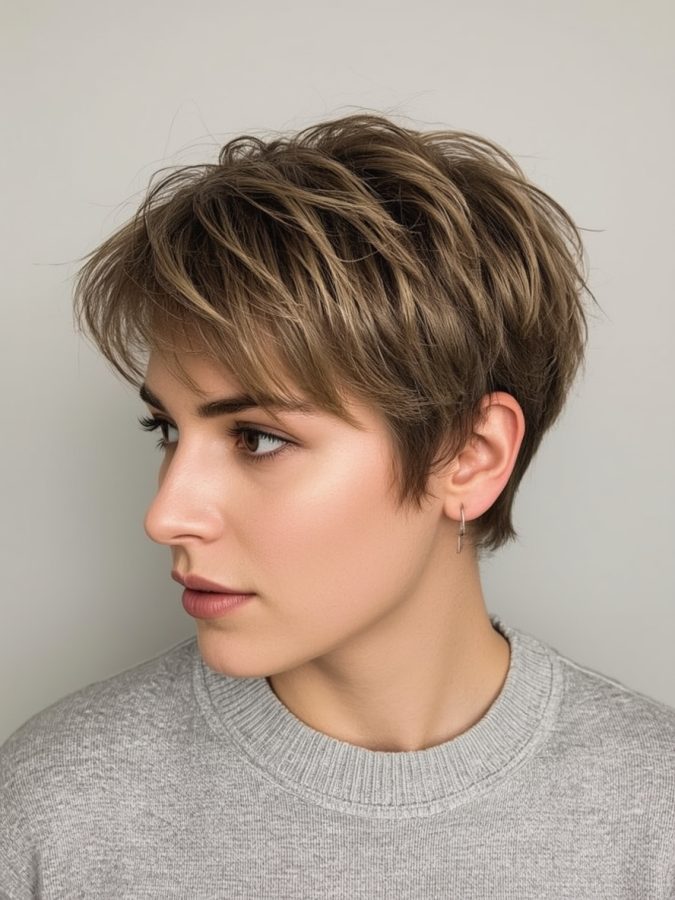 Short Haircuts For Thin Fine Hair: The Shaggy Bob (Shag Bob)