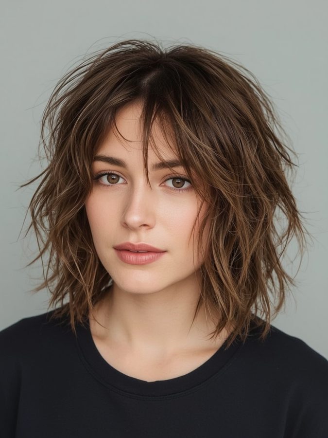 Bob For Thin Hair Older Women: Angled Bob