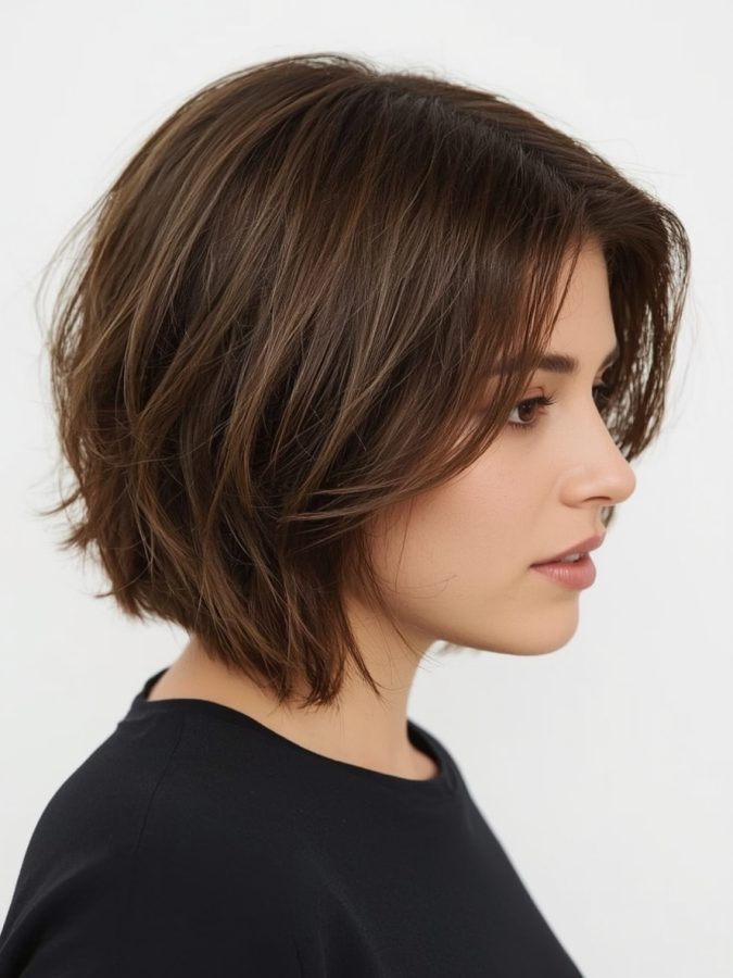 Bob For Thin Hair Older Women: Blunt Bob