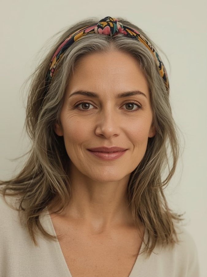 1. Effortless Waves for Long Hair Older Women