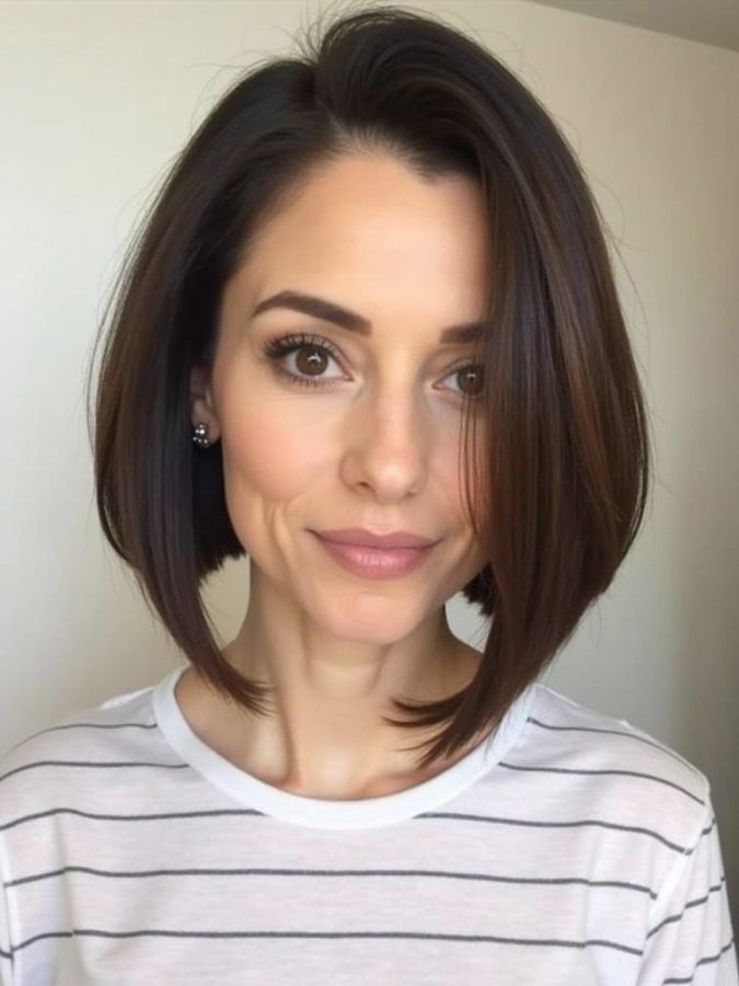 Hairstyles For Thin Hair Fine Over 50: Side-Swept Pixie