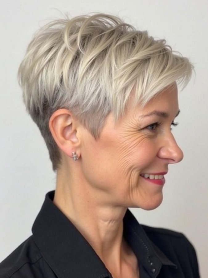 Hairstyles For Thin Hair Fine Over 50: Angled Lob