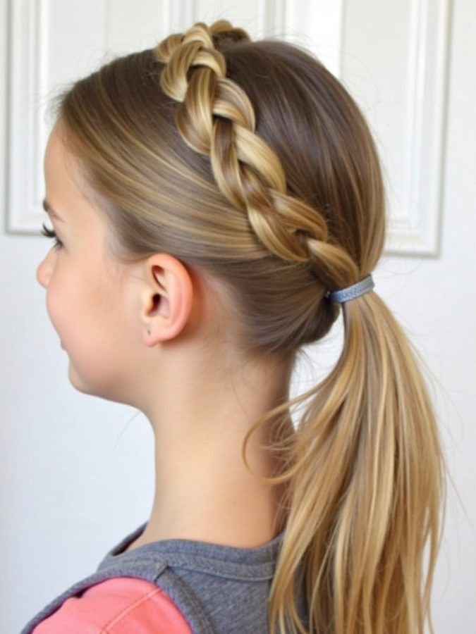 Hairstyles For School: Braided Bangs