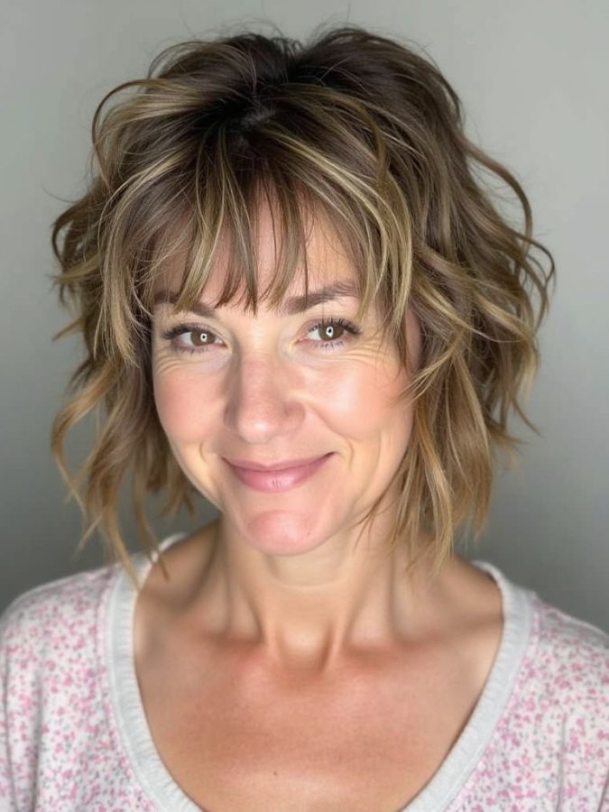 Hairstyles For Thin Hair Fine Over 50: Long Bob with Face-Framing Layers