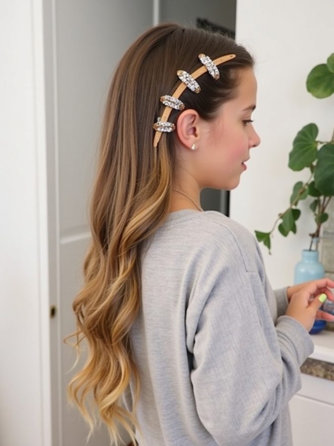 Hairstyles For School: Accessorized Low Ponytail