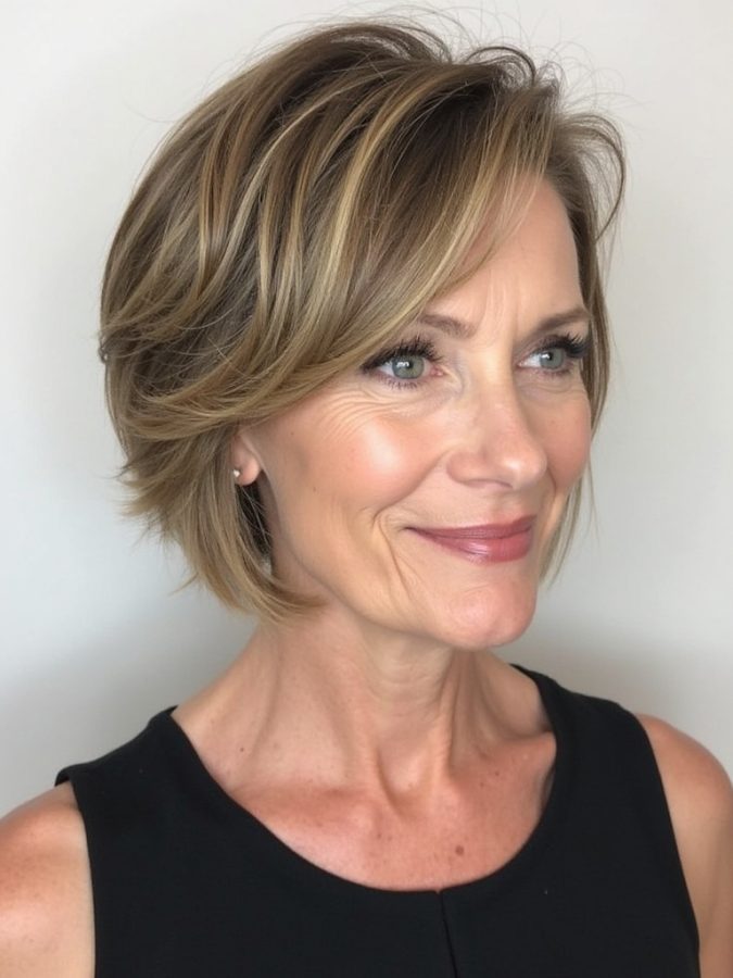 Hairstyles For Thin Hair Fine Over 50: Choppy Pixie Cut