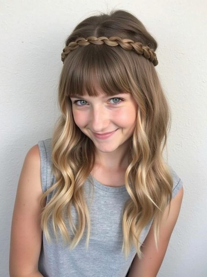 Hairstyles For School: Space Buns with Glitter