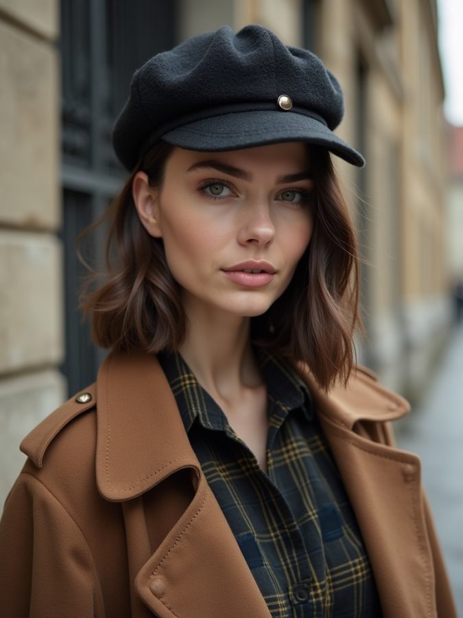 French Bob Paired with a Beret