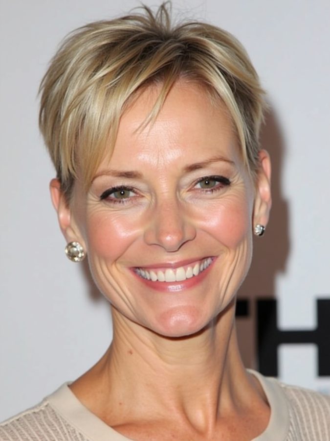 Hairstyles For Thin Hair Fine Over 50: Tapered Pixie