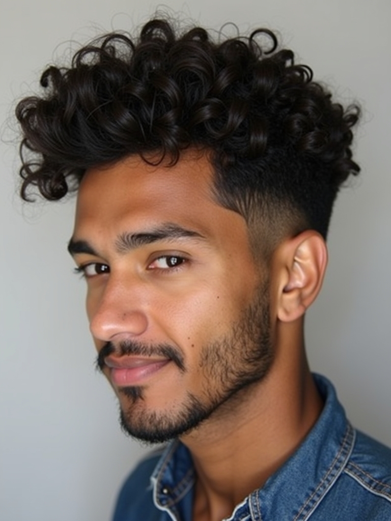 Curly Hairstyles for Guys: Permed Curls