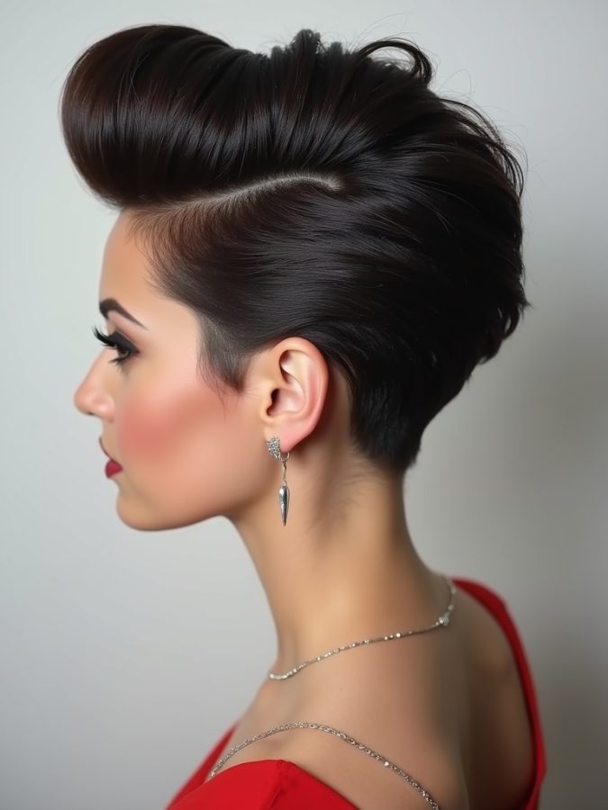 Pixie Cut Back View: The Faux Hawk