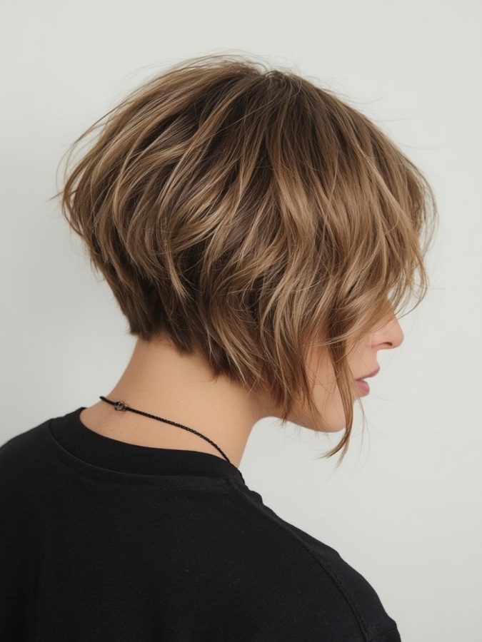 French Bob with Blunt Bangs