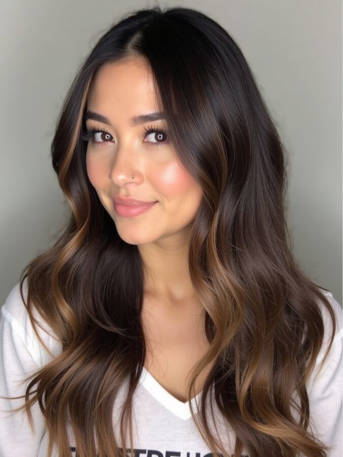 Hair Color Ideas For Brunettes: Honey Balayage