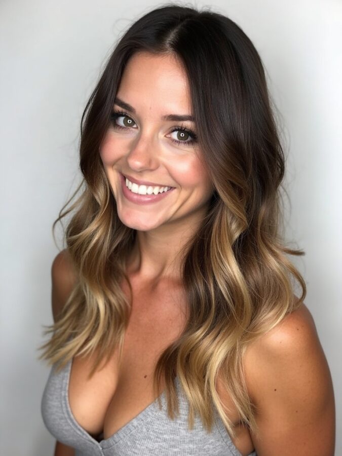 Hair Color Ideas For Brunettes: Copper balayage