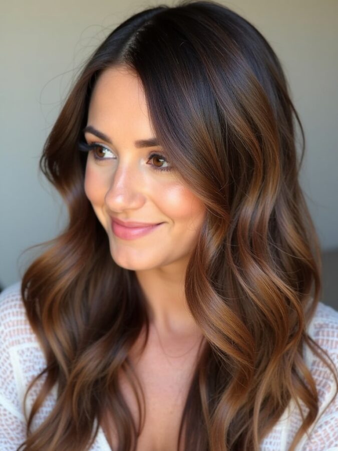 Hair Color Ideas For Brunettes: Reverse Balayage