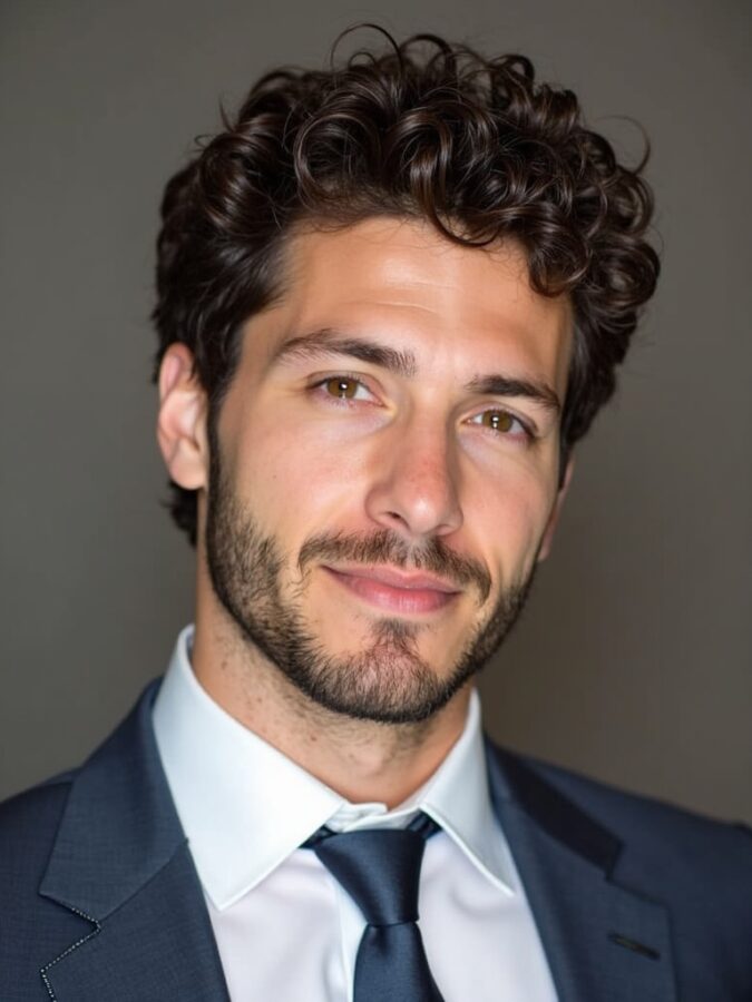 Mens Curly Hair Styles: Casual and Tousled