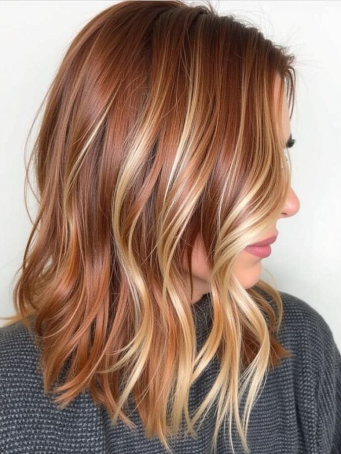 39 Copper Hair Color Ideas: Honey Copper