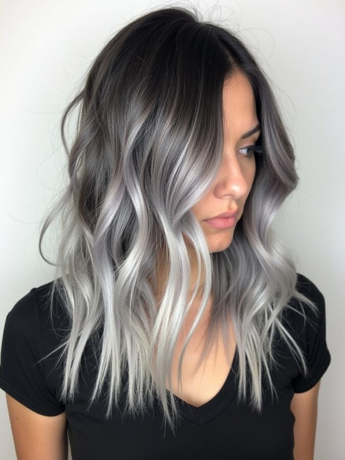 Hair Color Ideas For Brunettes: Shadow Rooted Auburn