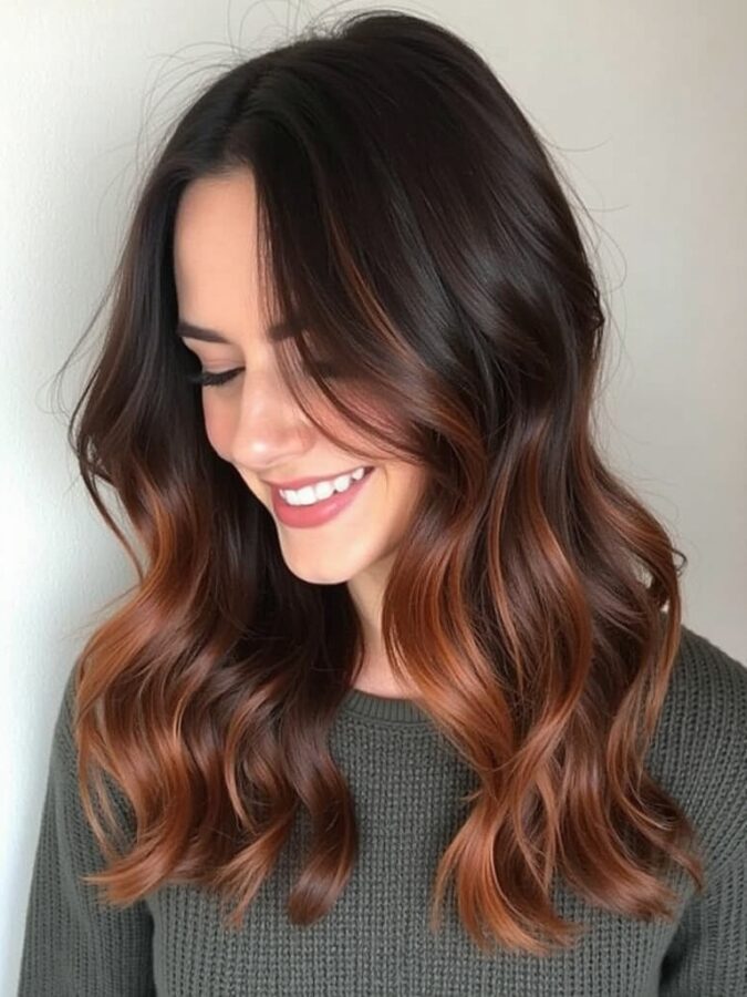 Hair Color Ideas For Brunettes: Shadow Rooted Brunette