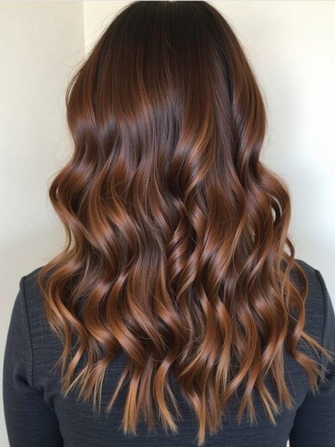 Pixie Dark Caramel Balayage