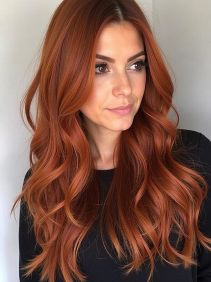 39 Copper Hair Color Ideas: The Copper Lowlights for Depth