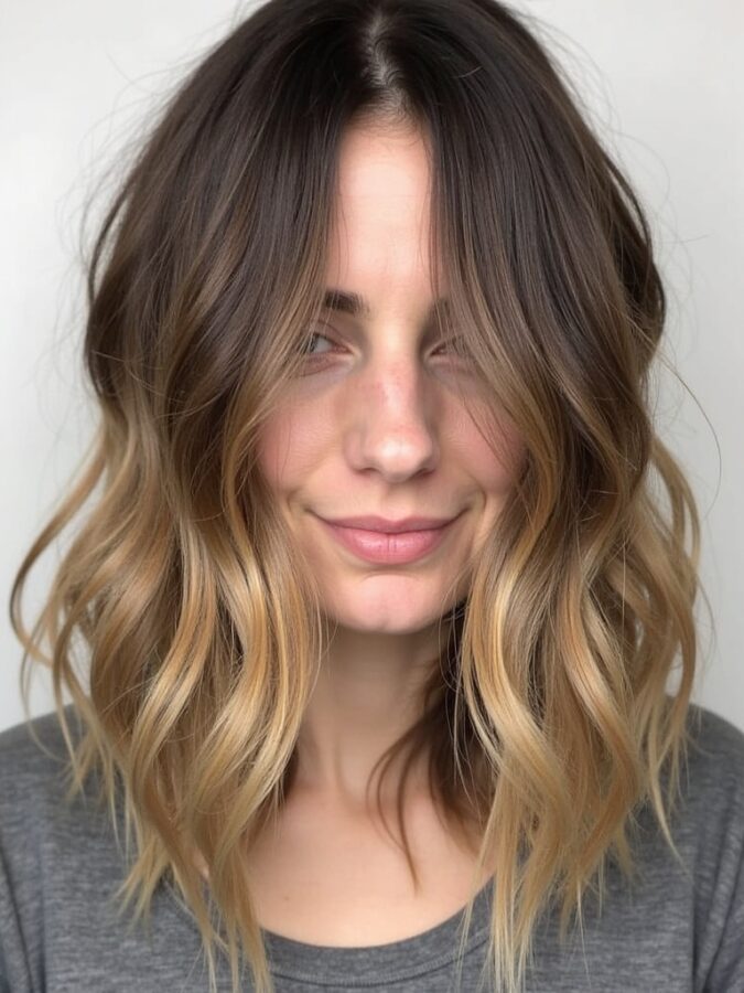 Hair Color Ideas For Brunettes: Rich Auburn Highlights