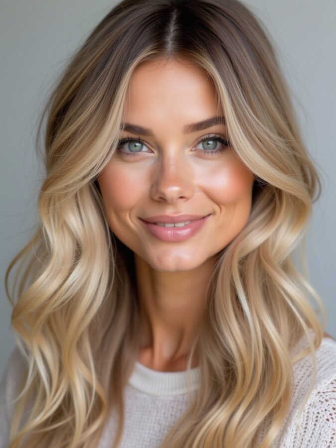 Honeycomb Waves: Warm Honey Blonde