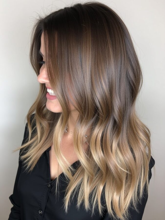 Mushroom Bronde: Slate Mist