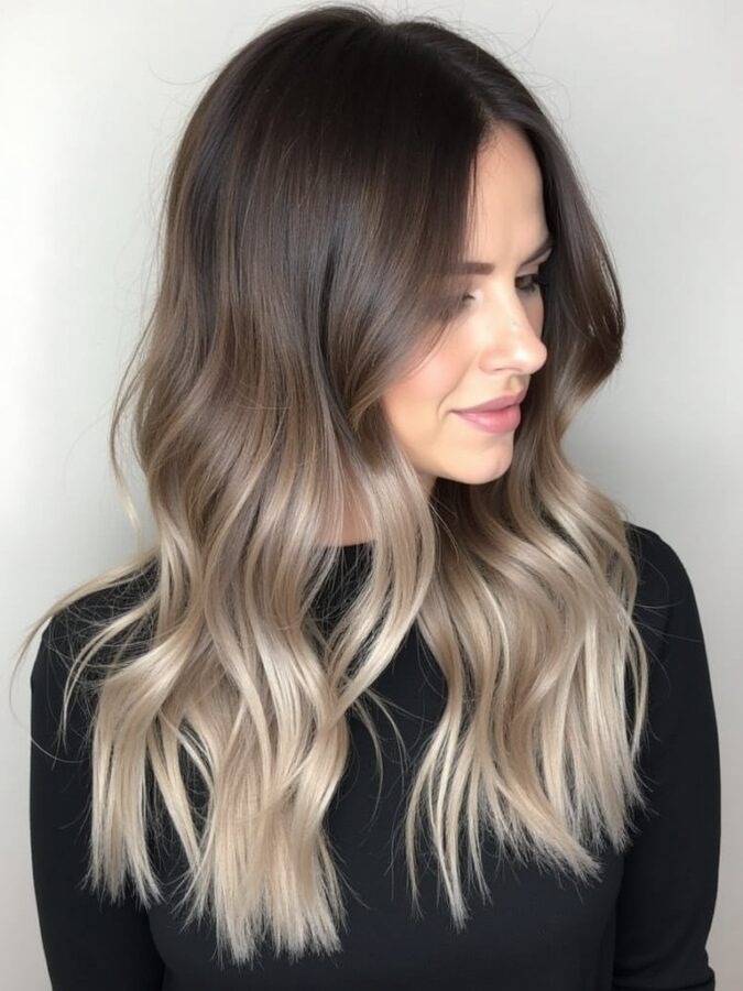 Mushroom Bronde: Smoky Elegance